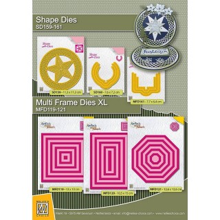 (MFD120)Nellie's Multi frame Dies Rectangle straight corners