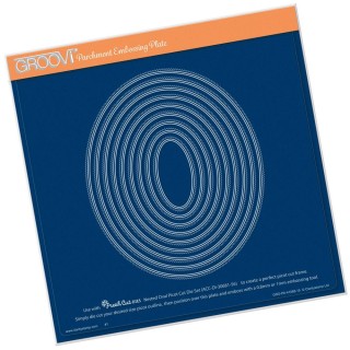 (GRO-CH-41068-15)Groovi Plate A4 NESTED OVAL PICOT CUT