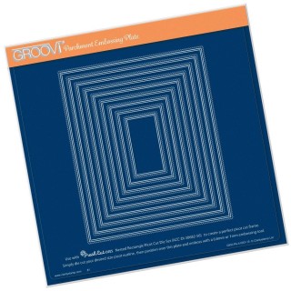 (GRO-CH-41067-15)Groovi Plate A4 NESTED RECTANGLE PICOT CUT