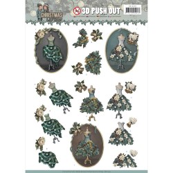 (SB10293)3D Pushout - Amy Design - Christmas Wishes - Well Dressed