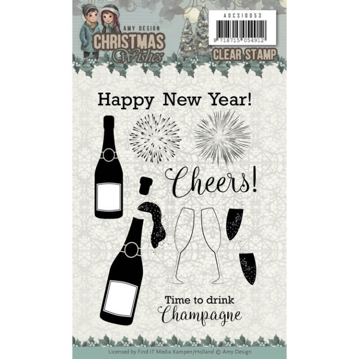 (ADCS10053)Clear Stamps - Amy Design - Christmas Wishes