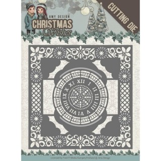 (ADD10148)Dies - Amy Design - Christmas Wishes - Twelve O'clock frame