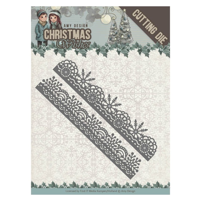 (ADD101150)Dies - Amy Design - Christmas Wishes - Snowflake Borders