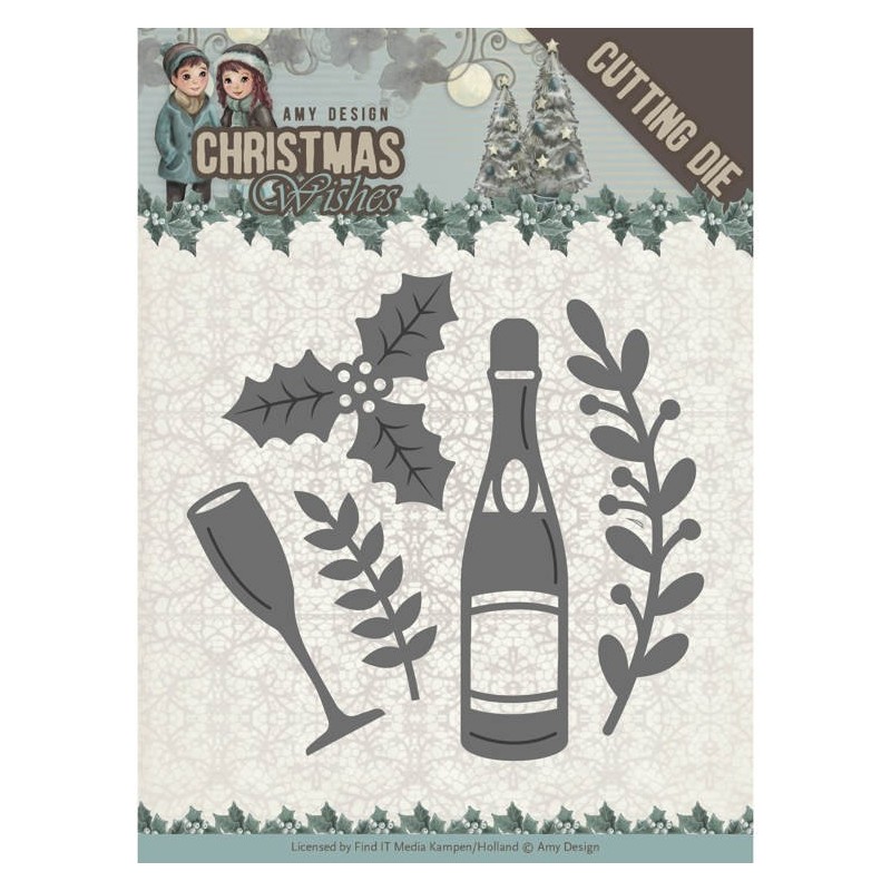(ADD101152)Dies - Amy Design - Christmas Wishes - Champagne