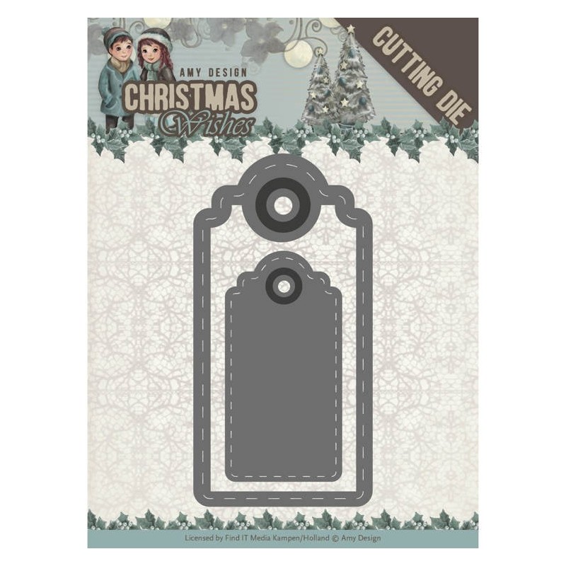 (ADD10153)Dies - Amy Design - Christmas Wishes - Wishing Labels