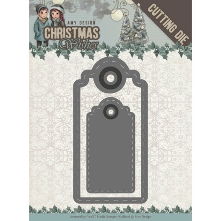 (ADD10153)Dies - Amy Design - Christmas Wishes - Wishing Labels