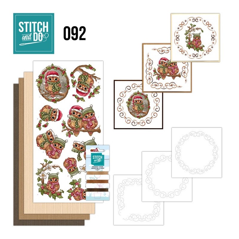 (STDO092)Stitch and Do 92 - Christmas Owls