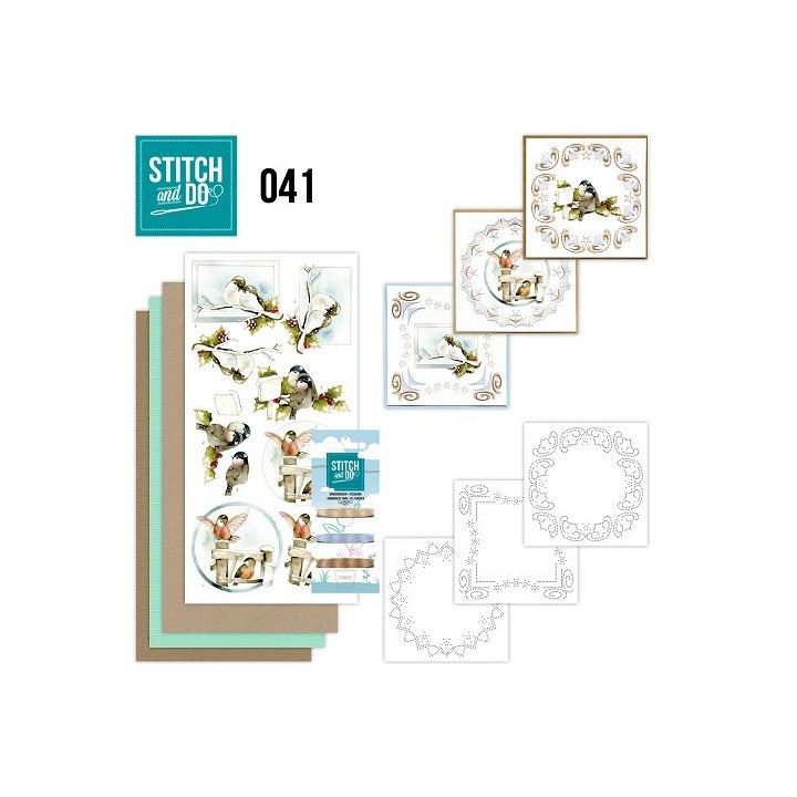 (STDO041)Stitch and Do 41 - Kerstvogeltjes