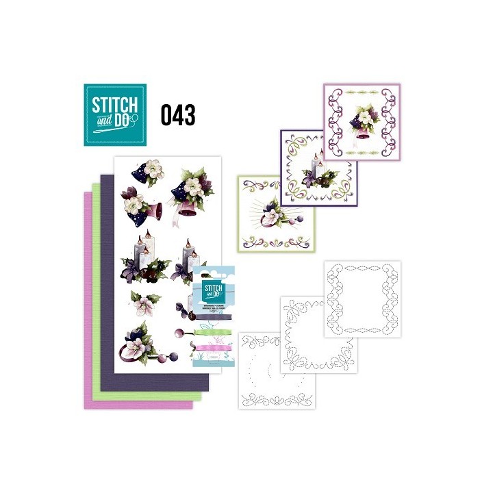 (STDO043)Stitch and Do 43 - Purple Colored Christmas