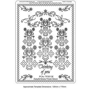 (TP3513E)PCA® - EasyEmboss Floral Decor