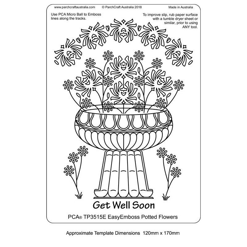 (TP3515E)PCA® - EasyEmboss Potted Flowers