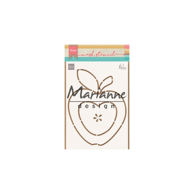 (PS8013)Marianne Design Craft stencil: Apple by Marleen