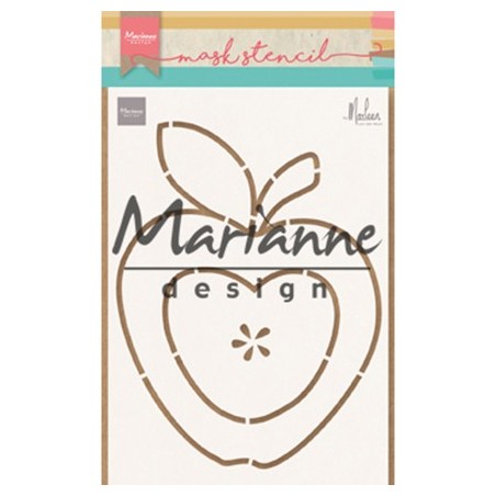 (PS8013)Marianne Design Craft stencil: Apple by Marleen