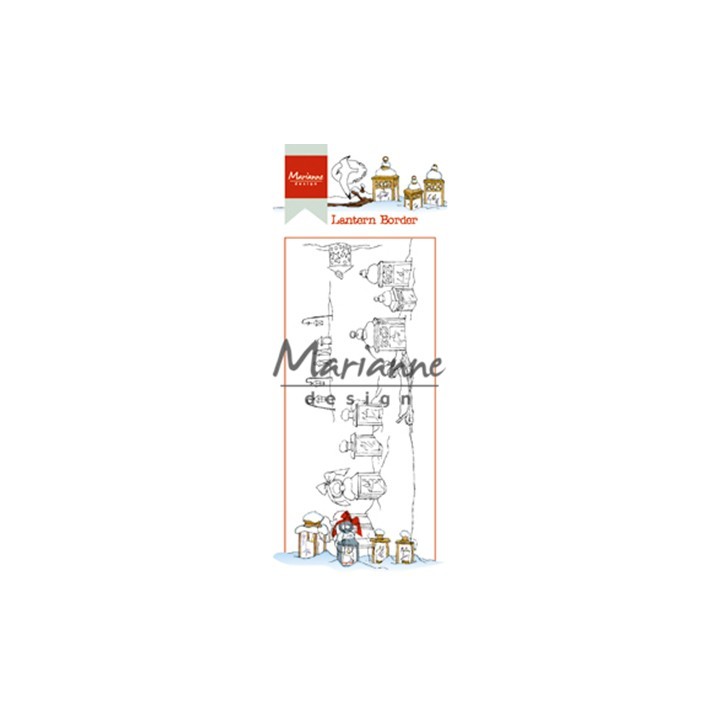 (HT1640)Clear stamp Hetty's lantern border