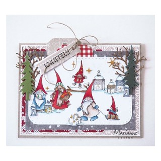(HT1640)Clear stamp Hetty's lantern border