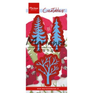 (LR0556)Creatables stencil Forest trees (set of 3)
