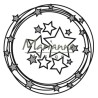 (CR1447)Craftables stencil Circle & stars