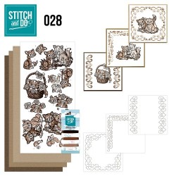 (STDO028)Stitch and Do 28 - Brown Cats