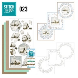 (STDO023)Stitch and Do 23 - Snow Cabins