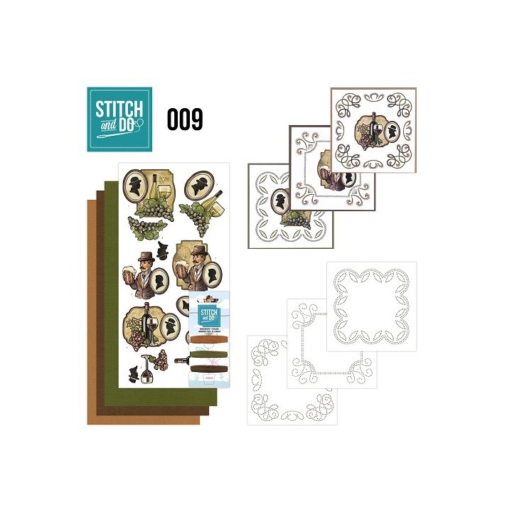 (STDO009)Stitch and Do 9 - Wijn en Bier