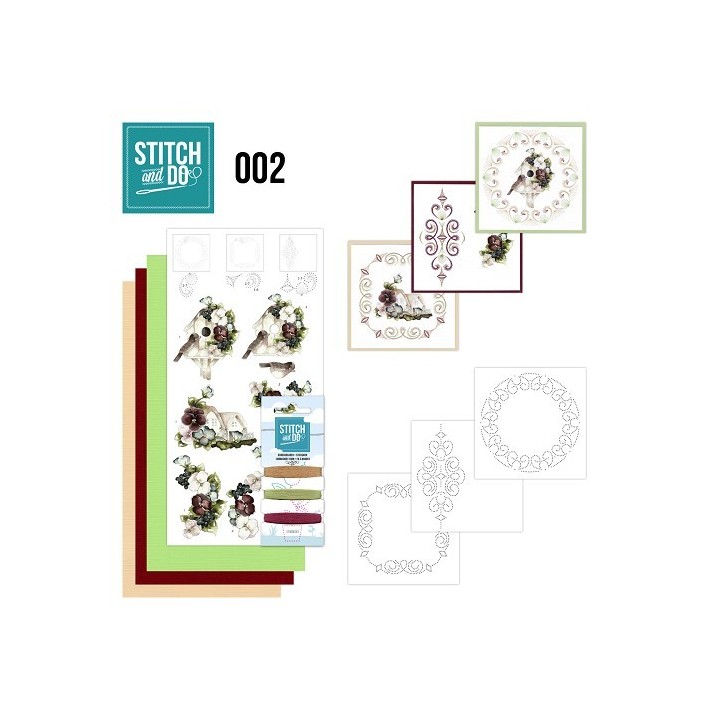 (STDO002)Stitch and Do 2 - Vogelhuisje