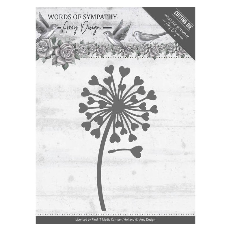 (ADD10155)Dies - Amy Design - Words of Sympathy - Sympathy Flower