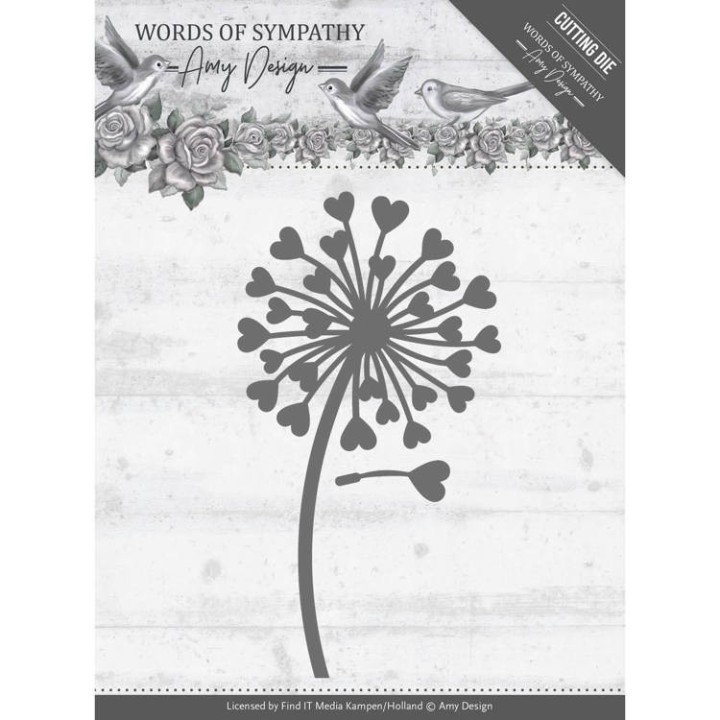 (ADD10155)Dies - Amy Design - Words of Sympathy - Sympathy Flower