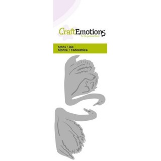 (115633/0237)CraftEmotions Die - 2 swans