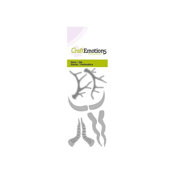 (115633/0224)CraftEmotions Die - antlers and horns