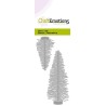 (115633/0219)CraftEmotions Die - trendy decoration Christmas trees