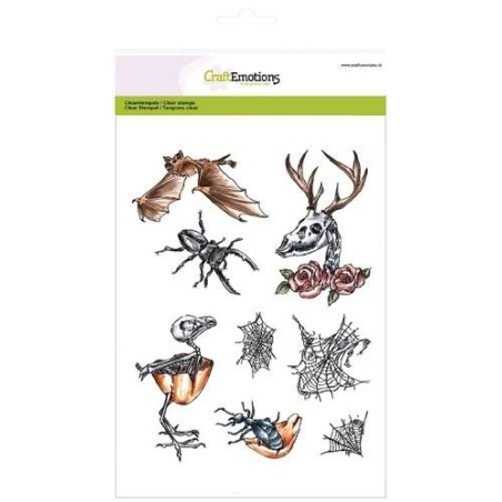 (3003)CraftEmotions clearstamp RusticArt A5 - Weird Science 2
