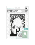 (XCU503941)Xpress embossing folder 110 x 150mm Winter Forest