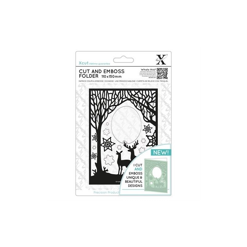(XCU503941)Xpress embossing folder 110 x 150mm Winter Forest (XCU503941)Xpress embossing folder 110 x 150mm Winter Forest