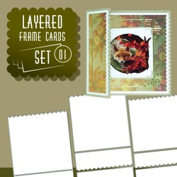 (LFCS10001)Layered Frame Cards Set 01