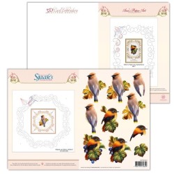 (3DCE13023)3D Card Embroidery Pattern Sheet 23 with Ann & Sjaak