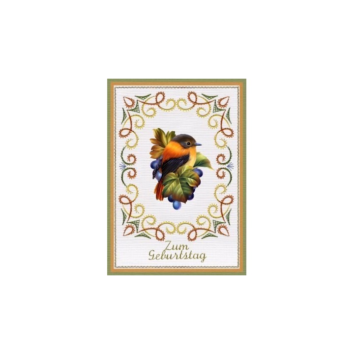 (3DCE13023)3D Card Embroidery Pattern Sheet 23 with Ann & Sjaak