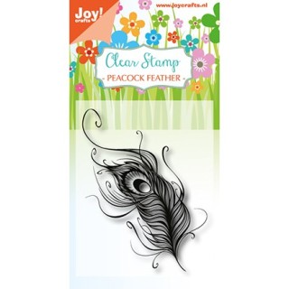 (6410/0411)Clear stamp Peacockfeather
