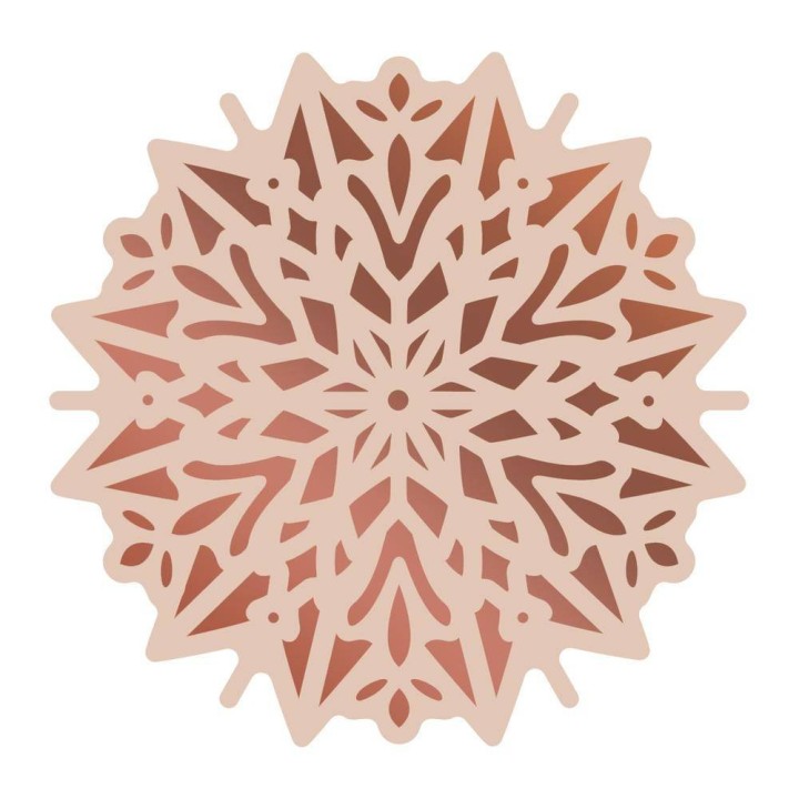 (CO726308)Couture Creations Highland Christmas Cut, Foil & Emboss Die Poinsettia Doily