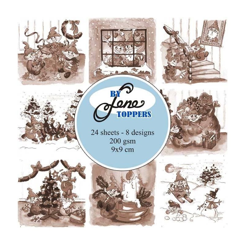 (BLT010)By Lene Toppers Elves & Gnomes Sepia