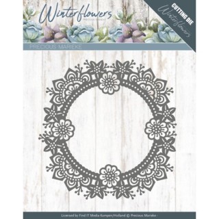 (PM10141)Dies - Precious Marieke - Winter Flowers - Ice flower circle