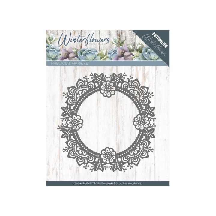 (PM10141)Dies - Precious Marieke - Winter Flowers - Ice flower circle