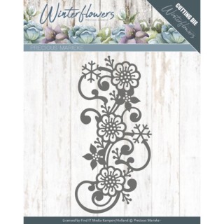 (PM10142)Dies - Precious Marieke - Winter Flowers - Snowflake flower swirl