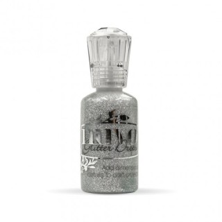 (756N)Tonic Studios Nuvo glitter drops 30ml silver moondust
