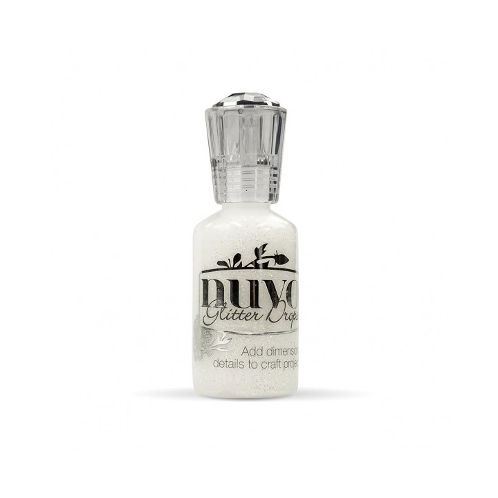 (758N)Tonic Studios Nuvo glitter drops 30ml white blizzard