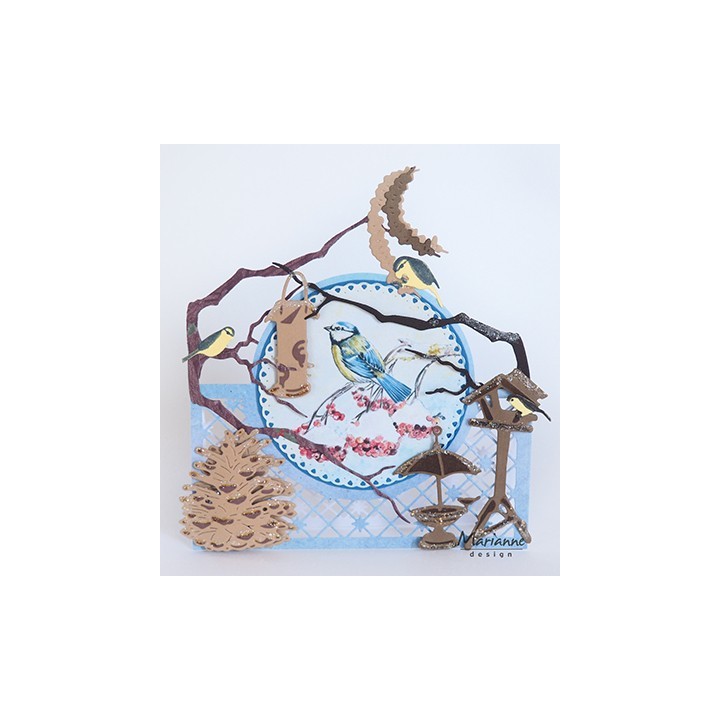(LR0557)Creatables stencil Tiny's pinecone L