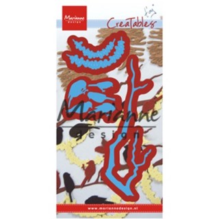 (LR0558)Creatables stencil Tiny's peanut garland and branch