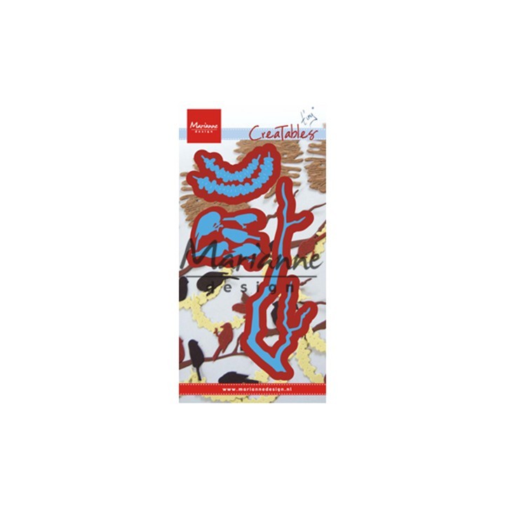 (LR0558)Creatables stencil Tiny's peanut garland and branch