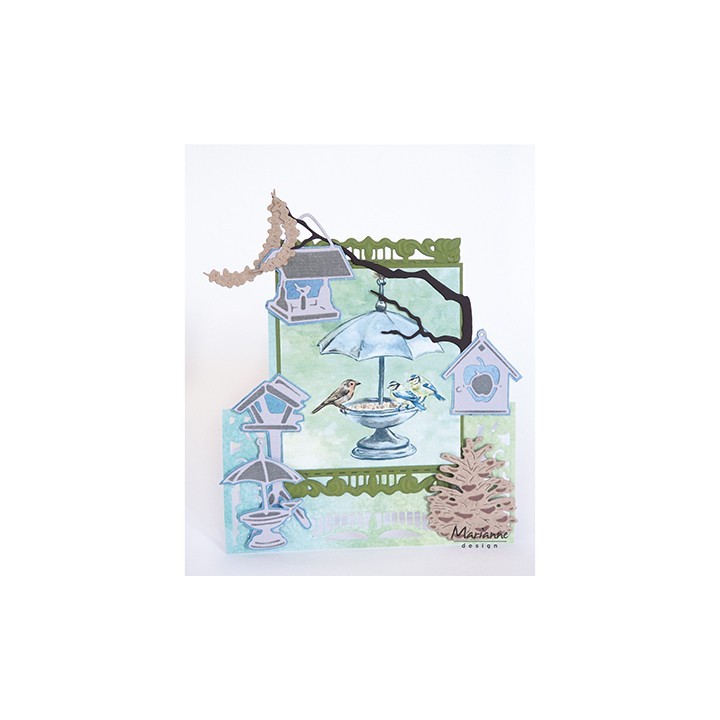 (LR0558)Creatables stencil Tiny's peanut garland and branch