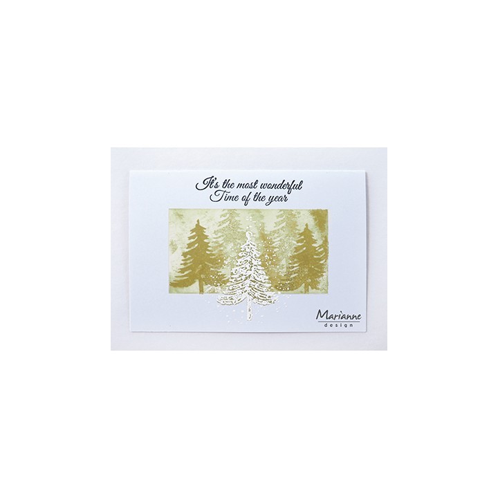 (MM1625)Stamp Tiny's Christmas tree