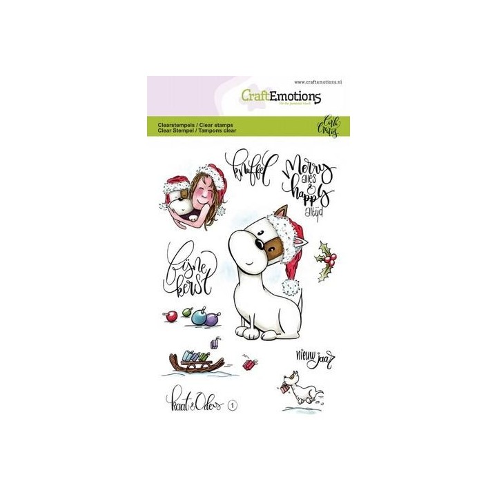 (1601)CraftEmotions clearstamps A6 - Kaat en Odey 1